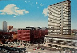 El centro de Milán en la década de 1960