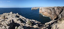 Acantilados costeros en la zona del cabo de San Vicente