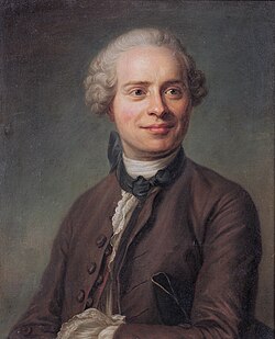 Retrato e información biográfica de Jean le Rond d'Alembert