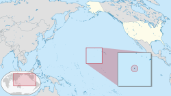 Mapa detallado del atolón Johnston en el océano Pacífico