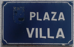 Plaza de la villa de Vellisca en Cuenca, España