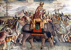 Aníbal cruzando los Alpes