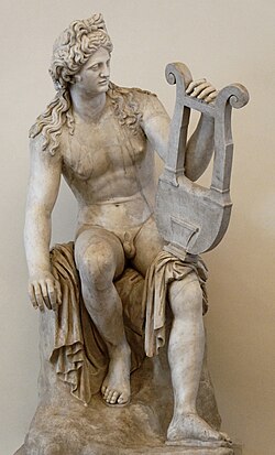 Apolo Citharoedus expuesto en el Palacio Altemps