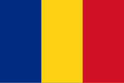 Bandera de Rumanía y emblema del Comité Olímpico