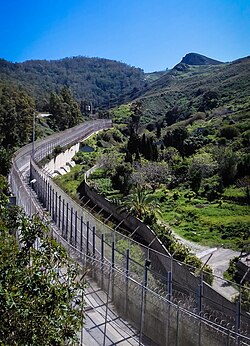 Valla fronteriza de Ceuta