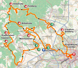Esquema del recorrido de la edición de 2011