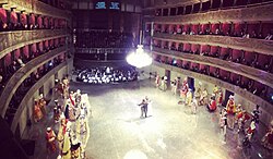 Representación en el teatro Gaetano Donizetti