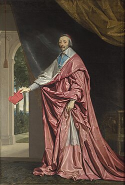 Retrato del Cardenal Richelieu por Philippe de Champaigne