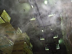 Evaporadores inundados en una cámara
