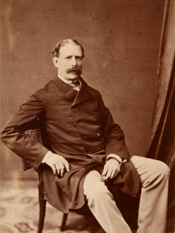 Retrato fotográfico de Fontes Pereira de Melo en 1883