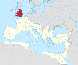 Mapa histórico de la provincia de Britania en la antigüedad