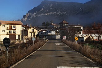 Fotografía del entorno paisajístico y urbano de Sigüés