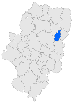 Mapa e información institucional de la comarca del Cinca Medio