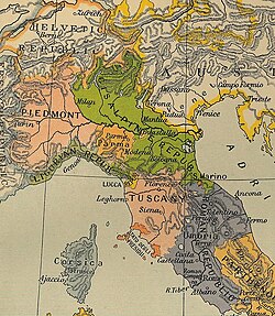 República Cisalpina en 1799.