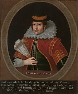 Retrato histórico de Pocahontas