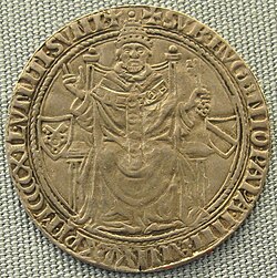 Moneda con la efigie de Eugenio IV, c. 1439