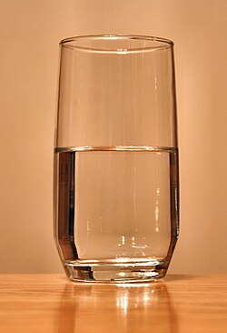 Pregunta sobre si un vaso está medio vacío o medio lleno