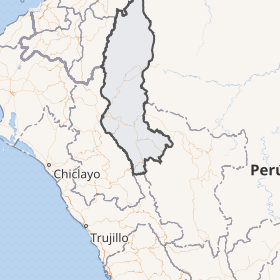 Mapa político del departamento de Amazonas