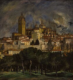 Vista panorámica de Segovia pintada por Ignacio Zuloaga