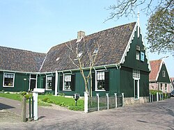 Casa frisona típica de Twisk en Medemblik