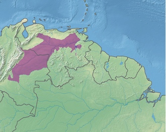 Mapa de ubicación y ecorregión de Los Llanos