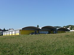 Vista general y ubicación geográfica de Prilly en Suiza