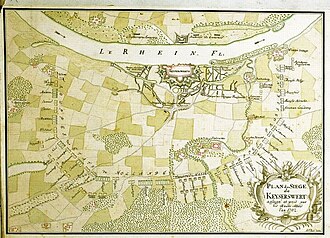 Plan de asedio de los aliados durante el Sitio de Kaiserswerth
