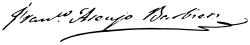 Firma de Francisco Asenjo Barbieri