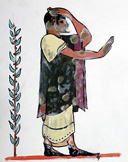 Pintura etrusca que representa a un nativo de Etruria