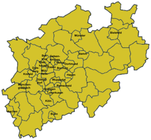 Ciudades principales de Renania del Norte-Westfalia