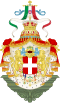 Escudo de armas del Reino de Italia y del Imperio colonial italiano.