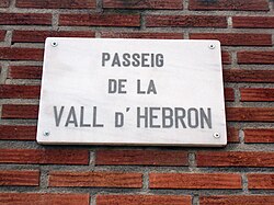 Paseo del Valle de Hebrón.