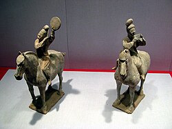 Músicos a caballo de la dinastía Tang