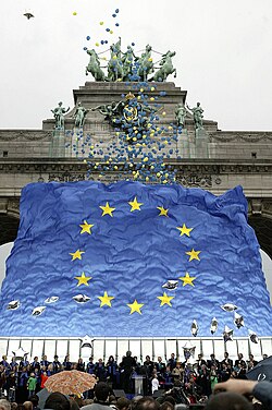 Celebración institucional del Día de Europa en Bruselas.