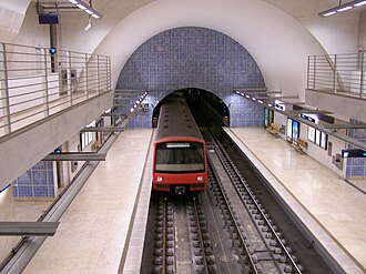 Vista general de la estación Telheiras del Metro de Lisboa