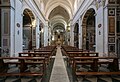 Vista interior de la nave de la iglesia de Trinità dei Monti