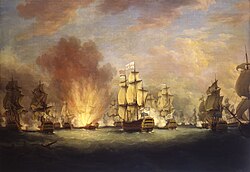 The Moonlight Battle por Richard Paton