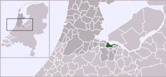 Bandera oficial representativa de Naarden