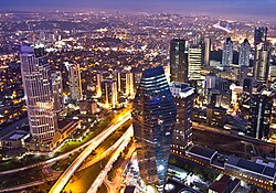 Distrito financiero de Levent en Estambul
