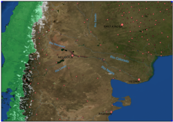 Sector septentrional de la ecorregión estepa patagónica