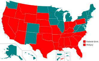 Mapa de Estados Unidos indicando los estados con y sin pena capital