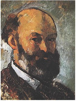Autorretrato de Paul Cézanne realizado hacia 1879-1880.