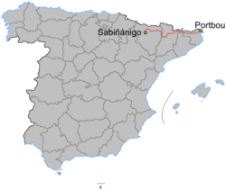 Mapa esquemático de la ruta
