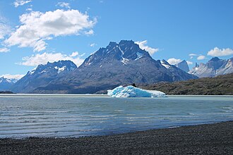 Vista panorámica del Lago Grey
