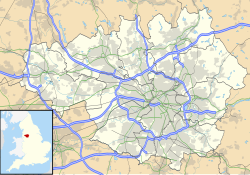 Mapa detallado de Salford ubicada en el condado de Gran Mánchester