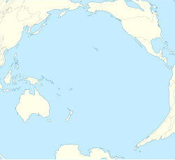 Mapa de localización del Atolón Midway en el Océano Pacífico