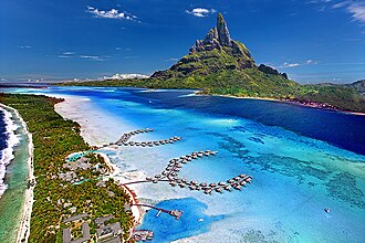Instalaciones turísticas en Bora Bora