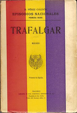 Portada de la edición de 1935 de Trafalgar
