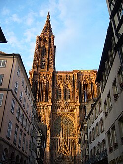 Torre de la catedral vista desde la calle