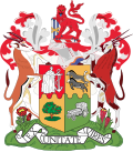 Emblema heráldico oficial de la Unión Sudafricana